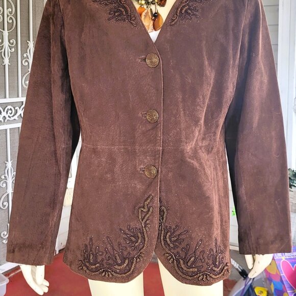 JESSICA ROSE FAUX SUEDE JACKET - Picture 6 of 6